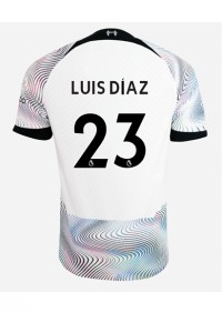 Liverpool Luis Diaz #23 Voetbaltruitje Uit tenue 2022-23 Korte Mouw